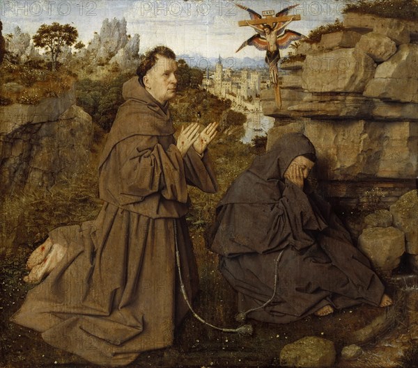 Saint Francis of Assisi Receiving the Stigmata, ca 1430. Creator: Eyck, Jan van (1390-1441).