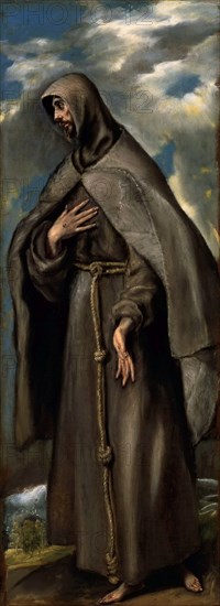 Saint Francis of Assisi, ca 1590. Creator: El Greco, Dominico (1541-1614).