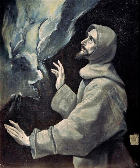 Saint Francis receiving the Stigmata, ca 1585-1590. Creator: El Greco, Dominico (1541-1614).