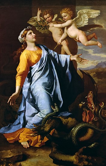 Saint Margaret, ca 1638. Creator: Poussin, Nicolas (1594-1665).