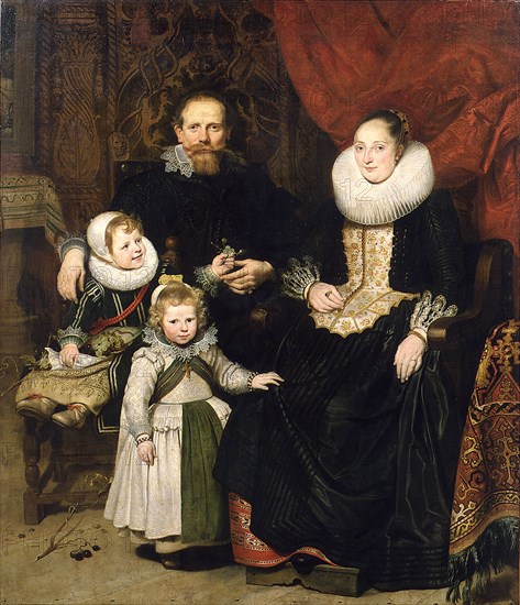 Self-Portrait with the Family, 1621. Creator: Vos, Cornelis de (1584-1651).