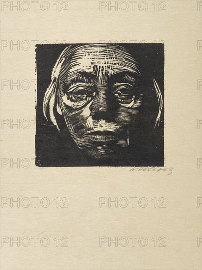 Self-Portrait, 1923. Creator: Kollwitz, Käthe (1867-1945).