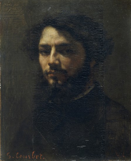 Self-Portrait, c. 1850. Creator: Courbet, Gustave (1819-1877).