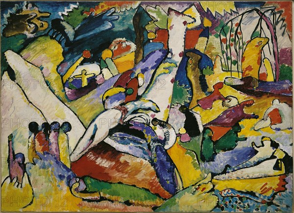 Sketch for "Composition II", 1909-1910. Creator: Kandinsky, Wassily Vasilyevich (1866-1944).