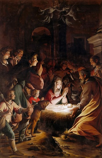 The Adoration of the Shepherds, c. 1615. Creator: Procaccini, Camillo (1561-1629).