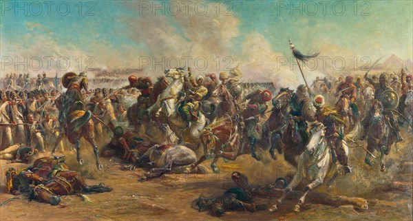 The Battle of the Pyramids. Creator: Philippoteaux, Paul Dominique (1846-1923).