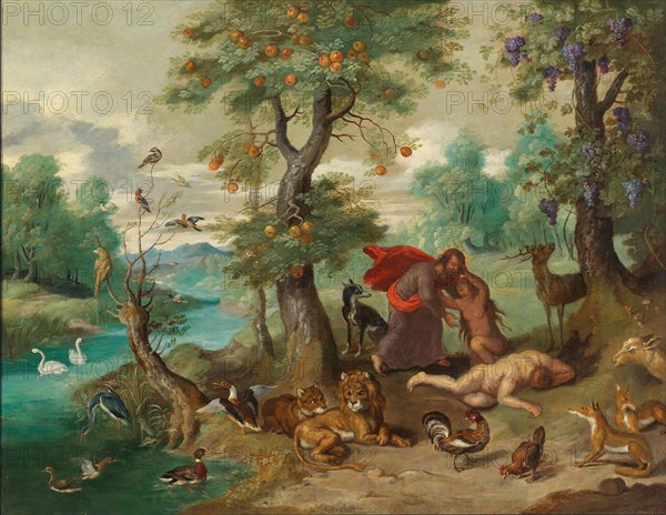 The Creation of Eve. Creator: Brueghel, Jan, the Younger (1601-1678).
