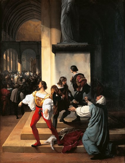 The Lampugnani Conspiracy, 1826. Creator: Hayez, Francesco (1791-1882).