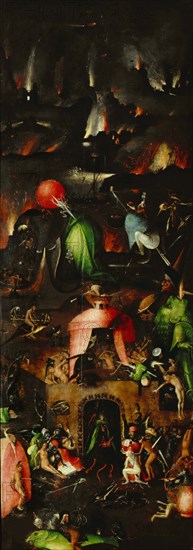 The Last Judgment (Triptych, right panel), ca 1485. Creator: Bosch, Hieronymus (c. 1450-1516).