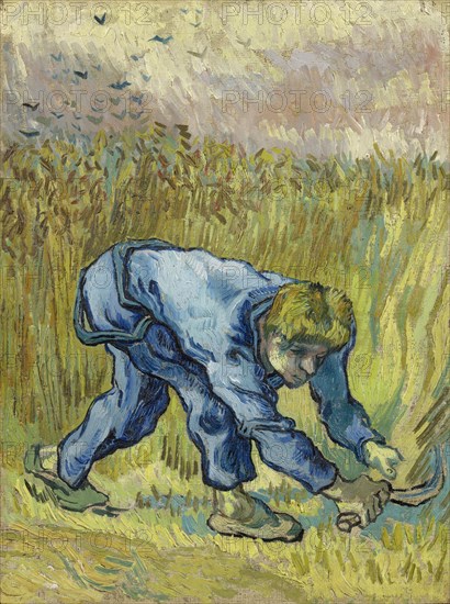 The Reaper (after Millet), 1889. Creator: Gogh, Vincent, van (1853-1890).