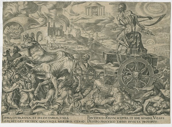 The Triumph of Death, c. 1565. Creator: Galle, Philipp (Philips) (1537-1612).