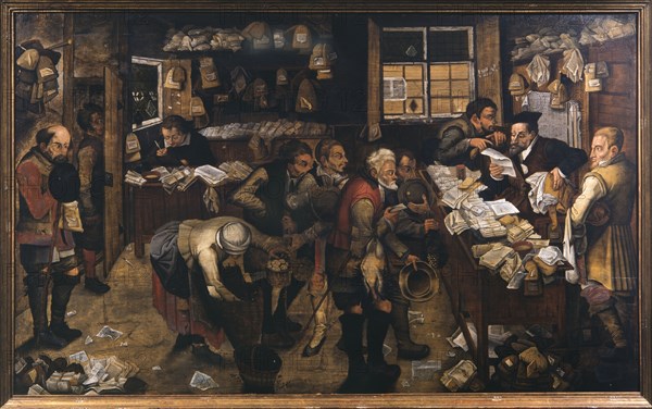 The Village Lawyer, 1621. Creator: Brueghel, Pieter, the Younger (1564-1638).