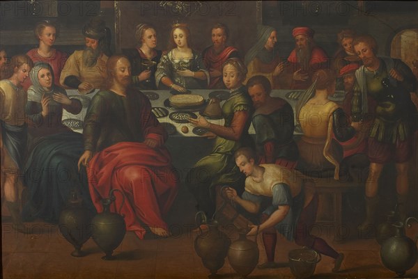 The Wedding Feast at Cana. Creator: Francken, Frans, the Elder (1542-1616).