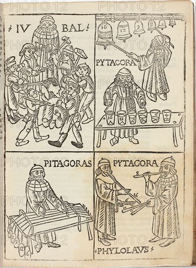 Theorica musice Franchini Gafuri laudensis, 1492. Creator: Gaffurius, Franchinus (1451-1522).