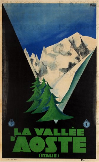 Vallée d'Aoste, 1931. Creator: Maga (Magagnoli), Giuseppe (1878-1933).