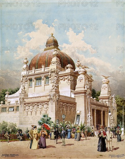 Vienna Jubilee Expo 1898. Pavilion of the City of Vienna, 1898. Creator: Moser, Richard (1874-1924).