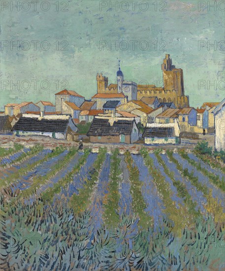 View of Saintes-Maries-de-la-Mer, 1888. Creator: Gogh, Vincent, van (1853-1890).