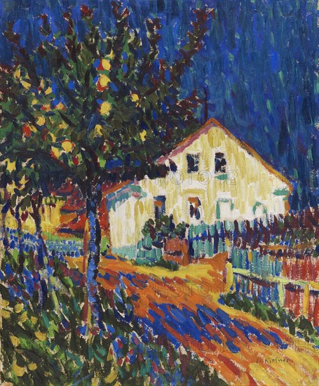 Village street with apple trees, 1907. Creator: Kirchner, Ernst Ludwig (1880-1938).