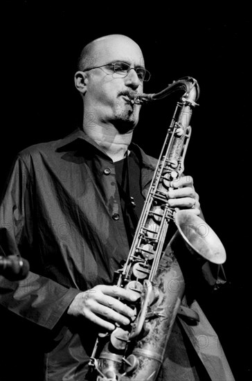 Michael Brecker, Cambridge Corn Exchange, 2000. Creator: Brian Foskett.