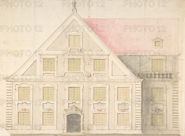 Design for a House Façade, 18th century. Creator: Attributed to Anonymous.