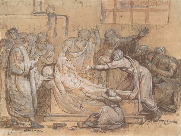 Death of Socrates, 19th century. Creator: Anon.