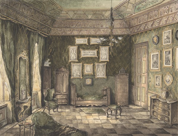 Design for Interior, 19th century. Creator: Anon.