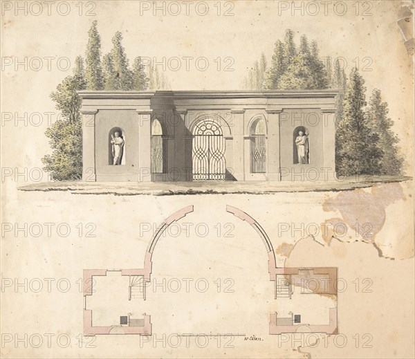 Elevation Design for Pavillion, 19th century. Creator: Anon.