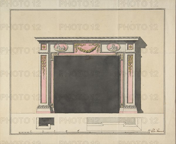 Mantel Design, ca. 1775. Creator: Anon.