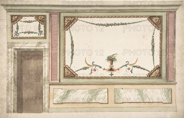 Design for a Wall Decoration, 18th century. Creator: Anon.