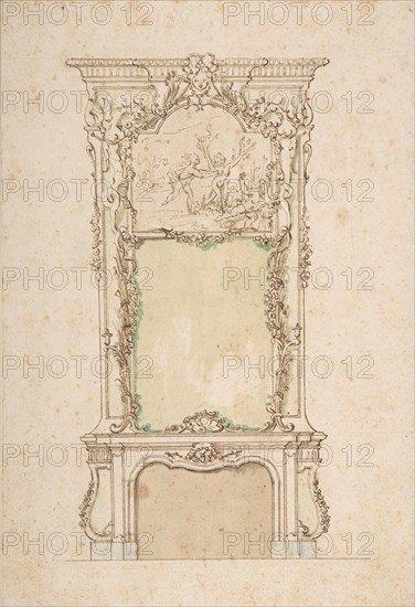 Design for Chimney Piece, 18th century. Creator: Anon.