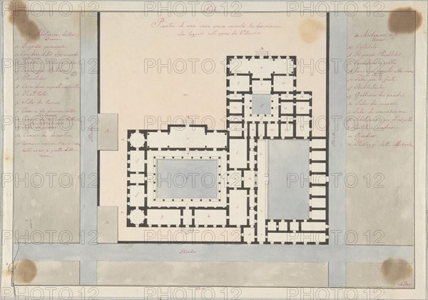 Plan of a Greek House, 1800-1900. Creator: Anon.