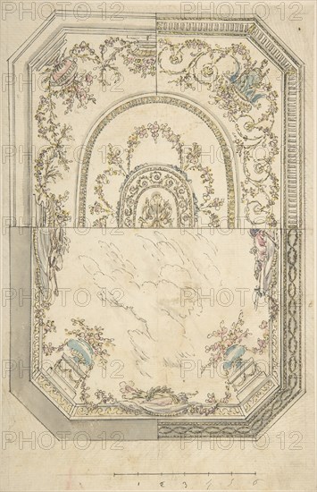 Au Choix Design for a Ceiling, n.d.. Creator: Anon.