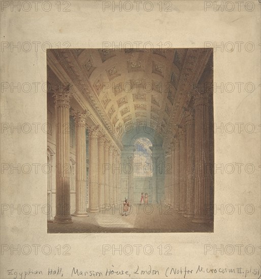 Egyptian Hall, Mansion House, London, 1795-1825.