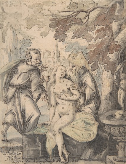 Susanna and the Elders, 1622-60. Creator: Augustin Medow.