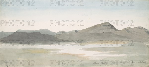 Craig Goch, Moel Hebog, North Wales, ca. 1802. Creator: Cornelius Varley.