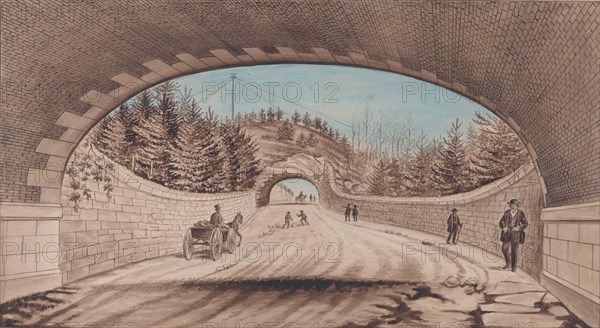 Central Park, Transverse Road No. 2, 1870. Creator: EP.