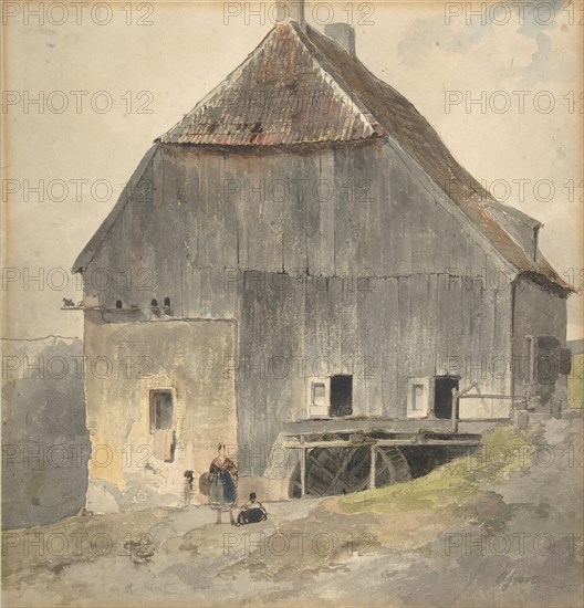 Watermill, ca. 1870. Creator: Ernst Erwin Oehme.