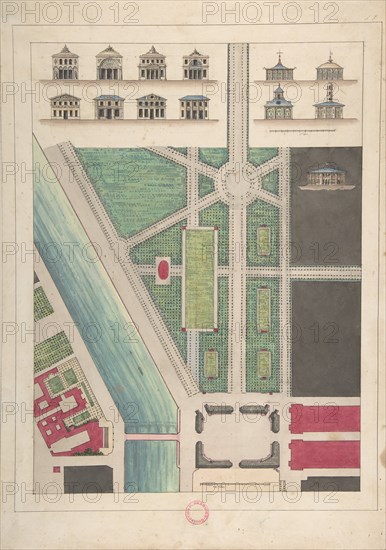 Jardin Public, Champs Elysées, n.d.. Creator: Charles Etienne Pierre Motte.