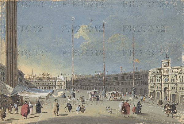 The Piazza San Marco towards San Giacomo, 1764-1835.