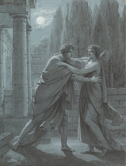 Lais Taking Aristipp by Surprise, ca. 1801. Creator: Heinrich Friedrich Füger.