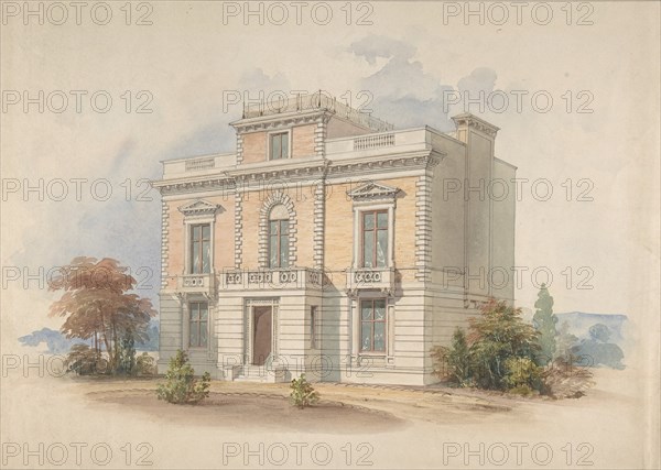 An Italianate Villa, 1820-85. Creator: Henry Edward Kendall.