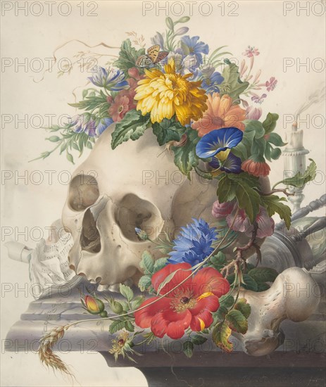 Vanitas Still Life, n.d.. Creator: Herman Henstenburgh.