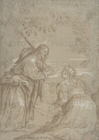 Christ Appearing to Saint Mary Magdalen ("Noli Me Tangere"), ca. 1560. Creator: Attributed to Jacopo Bassano.
