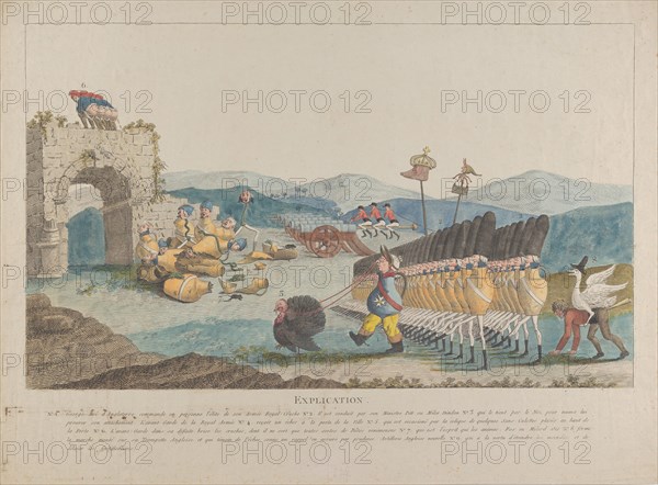 George III Leading an Army of Jugs, 1794. Creator: Unknown.