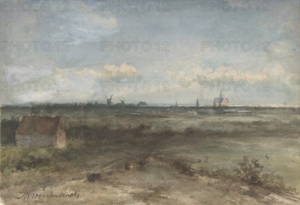 View of Haarlem from the Dunes, mid-19th-early 20th century. Creator: Jan Hendrik Weissenbruch.