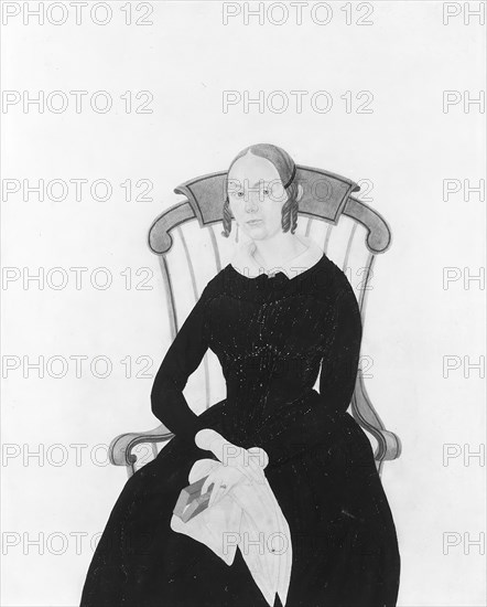 Lady Seated in a Boston Rocker, . Creator: Jane Anthony Davis.