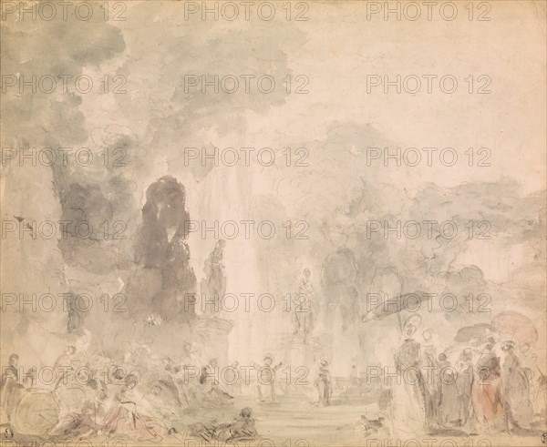 View of a Park, late 1770s. Creator: Jean-Honore Fragonard.