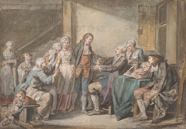 The Marriage Contract, ca. 1761. Creator: Jean-Baptiste Greuze.