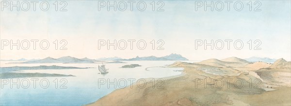 Panorama View on the Islands of Delos, early 19th-late 19th century. Creator: Johann Michael Wittmer.