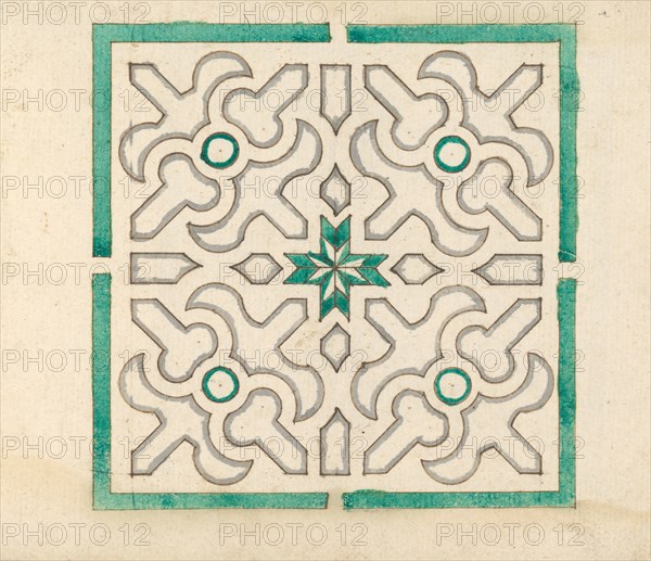 Album containing 75 Drawings for Garden Trellises & Parterres, ca. 1610-40. Creator: Jorg Rurfinger.